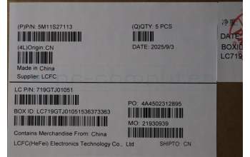 Lenovo 5M11S27113 MECH_ASM FRU KB CCV BUL BL(Liteon)UK BK