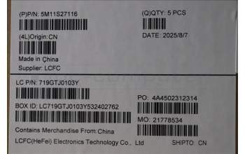 Lenovo 5M11S27116 C-Abdeckung mit Tastatur, Japanisch, schwarz, Hintergrundbeleuchtung