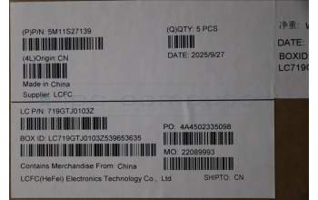 Lenovo 5M11S27139 C-Abdeckung mit Tastatur, Ukraine, schwarz, Hintergrundbeleuchtung