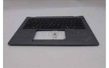 Lenovo 5M11S29881 C-Abdeckung mit Tastatur, Englisch (US, Euro), Luna-Grau, Ohne_Hintergrundbeleuchtung, Wärmekontaktnieten