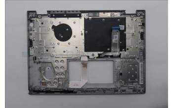 Lenovo 5M11S29908 C-Abdeckung mit Tastatur, Arabisch, Luna-Grau, Hintergrundbeleuchtung, Wärmekontaktnieten, US