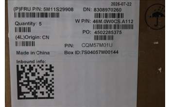 Lenovo 5M11S29908 C-Abdeckung mit Tastatur, Arabisch, Luna-Grau, Hintergrundbeleuchtung, Wärmekontaktnieten, US