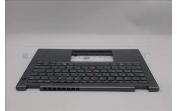 Lenovo 5M11S29920 C-Abdeckung mit Tastatur, Hebräisch, Luna-Grau, Hintergrundbeleuchtung, Wärmekontaktnieten