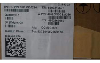 Lenovo 5M11S30214 MECH_ASM FRU MEASM US-WFC BL-GR-CHY-ARA