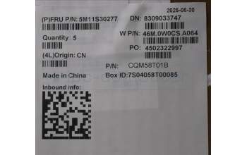 Lenovo 5M11S30277 C-Abdeckung mit Tastatur, Deutsch, Luna-Grau, Ohne_Hintergrundbeleuchtung, Ohne nach vorn zeigender Kamera, Wärmekontaktnieten