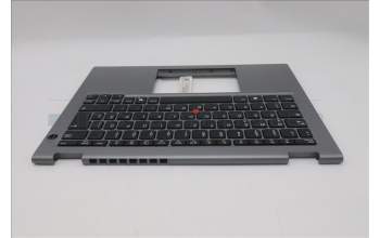 Lenovo 5M11S30277 C-Abdeckung mit Tastatur, Deutsch, Luna-Grau, Ohne_Hintergrundbeleuchtung, Ohne nach vorn zeigender Kamera, Wärmekontaktnieten