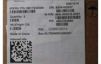 Lenovo 5M11S30304 C-Abdeckung mit Tastatur, Spanisch, Luna-Grau, Ohne_Hintergrundbeleuchtung, Ohne nach vorn zeigender Kamera, Wärmekontaktnieten