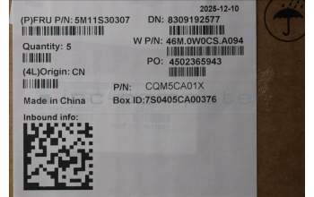 Lenovo 5M11S30307 C-Abdeckung mit Tastatur, Schwedisch/Finnisch, Luna-Grau, Ohne_Hintergrundbeleuchtung, Ohne nach vorn zeigender Kamera, Wärmekontaktnieten