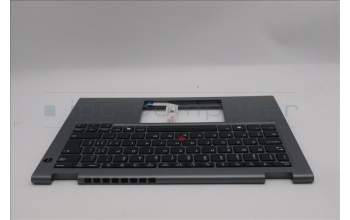 Lenovo 5M11S30310 C-Abdeckung mit Tastatur, Schweiz, Luna-Grau, Ohne_Hintergrundbeleuchtung, Ohne nach vorn zeigender Kamera, Wärmekontaktnieten