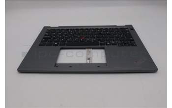 Lenovo 5M11S30319 C-Abdeckung mit Tastatur, Englisch (GB), Luna-Grau, Ohne_Hintergrundbeleuchtung, Ohne nach vorn zeigender Kamera, Wärmekontaktnieten