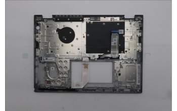 Lenovo 5M11S30325 C-Abdeckung mit Tastatur, Belgisch, Luna-Grau, Hintergrundbeleuchtung, Ohne nach vorn zeigender Kamera, Wärmekontaktnieten, GB