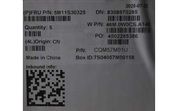 Lenovo 5M11S30325 C-Abdeckung mit Tastatur, Belgisch, Luna-Grau, Hintergrundbeleuchtung, Ohne nach vorn zeigender Kamera, Wärmekontaktnieten, GB