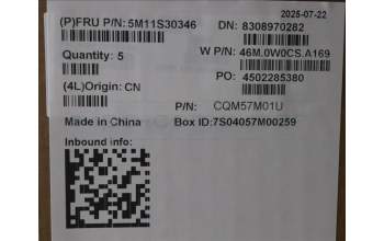 Lenovo 5M11S30346 MECH_ASM FRU MEASMUK-C BL-GR-CHY-FRA