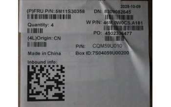 Lenovo 5M11S30358 MECH_ASM FRU MEASMUK-C BL-GR-CHY-ILD