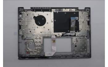 Lenovo 5M11S30361 C-Abdeckung mit Tastatur, Italienisch, Luna-Grau, Hintergrundbeleuchtung, Ohne nach vorn zeigender Kamera, Wärmekontaktnieten