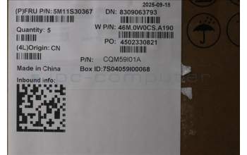 Lenovo 5M11S30367 MECH_ASM FRU MEASMUK-C BL-GR-CHY-NOR