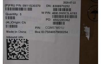 Lenovo 5M11S30370 MECH_ASM FRU MEASMUK-C BL-GR-CHY-NORDIC