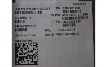 Lenovo 5M11S30376 C-Abdeckung mit Tastatur, Slowenisch, Luna-Grau, Hintergrundbeleuchtung, Ohne nach vorn zeigender Kamera, Wärmekontaktnieten