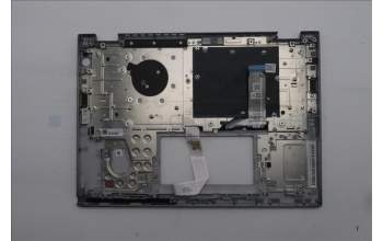 Lenovo 5M11S30379 C-Abdeckung mit Tastatur, Spanisch, Luna-Grau, Hintergrundbeleuchtung, Ohne nach vorn zeigender Kamera, Wärmekontaktnieten