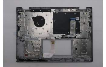 Lenovo 5M11S30505 C-Abdeckung mit Tastatur, Ungarisch, Luna-Grau, Hintergrundbeleuchtung, Nach vorn zeigende Kamera, Wärmekontaktnieten