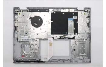 Lenovo 5M11S30520 C-Abdeckung mit Tastatur, Skandinavien, Luna-Grau, Hintergrundbeleuchtung, Nach vorn zeigende Kamera, Wärmekontaktnieten
