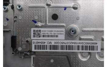 Lenovo 5M11S30523 C-Abdeckung mit Tastatur, Portugiesisch, Luna-Grau, Hintergrundbeleuchtung, Nach vorn zeigende Kamera, Wärmekontaktnieten