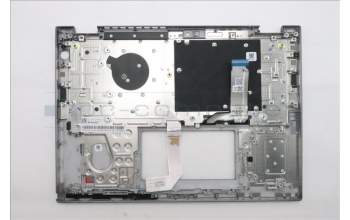 Lenovo 5M11S30529 C-Abdeckung mit Tastatur, Spanisch, Luna-Grau, Hintergrundbeleuchtung, Nach vorn zeigende Kamera, Wärmekontaktnieten