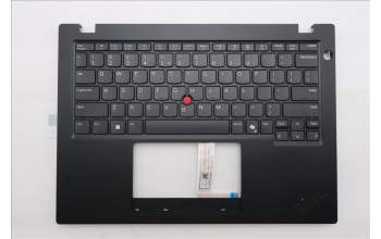 Lenovo 5M11S30569 C-Abdeckung mit Tastatur, Englisch (US, Euro), schwarz, Ohne_Hintergrundbeleuchtung, Wärmekontaktnieten