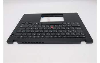 Lenovo 5M11S30593 C-Abdeckung mit Tastatur, Ukraine, schwarz, Ohne_Hintergrundbeleuchtung, Wärmekontaktnieten