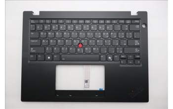 Lenovo 5M11S30596 C-Abdeckung mit Tastatur, Arabisch, schwarz, Hintergrundbeleuchtung, Wärmekontaktnieten, US