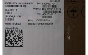 Lenovo 5M11S30605 C-Abdeckung mit Tastatur, Griechisch, schwarz, Hintergrundbeleuchtung, Wärmekontaktnieten