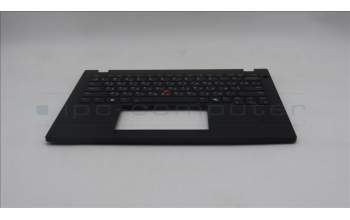Lenovo 5M11S30626 C-Abdeckung mit Tastatur, Ukraine, schwarz, Hintergrundbeleuchtung, Wärmekontaktnieten
