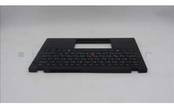 Lenovo 5M11S30626 C-Abdeckung mit Tastatur, Ukraine, schwarz, Hintergrundbeleuchtung, Wärmekontaktnieten