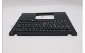 Lenovo 5M11S30633 C-Abdeckung mit Tastatur, Belgisch, schwarz, Ohne Hintergrundbeleuchtung, Wärmekontaktnieten, GB