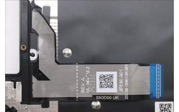 Lenovo 5M11S30633 C-Abdeckung mit Tastatur, Belgisch, schwarz, Ohne Hintergrundbeleuchtung, Wärmekontaktnieten, GB