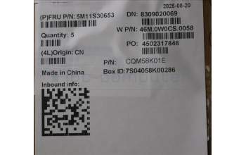 Lenovo 5M11S30653 MECH_ASM FRUMEASMUK-C NBL BK-CHY-FRA