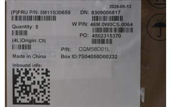 Lenovo 5M11S30659 C-Abdeckung mit Tastatur, Deutsch, schwarz, Ohne_Hintergrundbeleuchtung, Wärmekontaktnieten