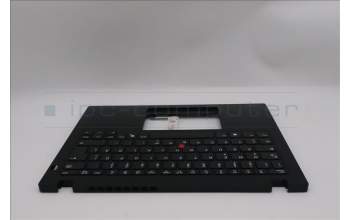 Lenovo 5M11S30659 C-Abdeckung mit Tastatur, Deutsch, schwarz, Ohne_Hintergrundbeleuchtung, Wärmekontaktnieten