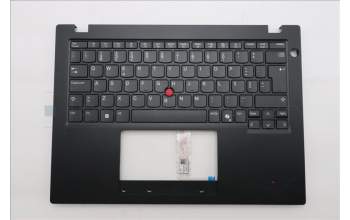 Lenovo 5M11S33652 C-Abdeckung mit Tastatur, Portugiesisch, schwarz, Ohne_Hintergrundbeleuchtung, Wärmekontaktnieten