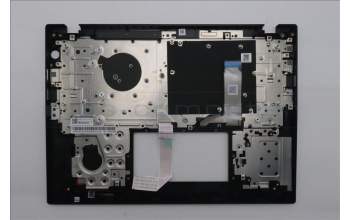 Lenovo 5M11S33680 C-Abdeckung mit Tastatur, Belgisch, schwarz, Hintergrundbeleuchtung, Wärmekontaktnieten, GB