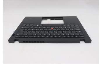 Lenovo 5M11S33685 C-Abdeckung mit Tastatur, Bulgarisch, schwarz, Hintergrundbeleuchtung, Wärmekontaktnieten, GB