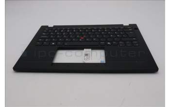 Lenovo 5M11S33694 C-Abdeckung mit Tastatur, Dänisch, schwarz, Hintergrundbeleuchtung, Wärmekontaktnieten, GB