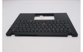 Lenovo 5M11S33694 C-Abdeckung mit Tastatur, Dänisch, schwarz, Hintergrundbeleuchtung, Wärmekontaktnieten, GB