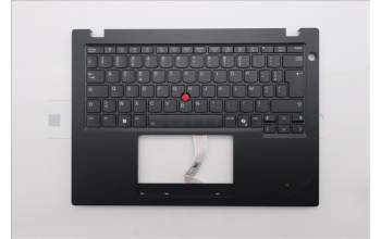 Lenovo 5M11S33700 C-Abdeckung mit Tastatur, Französisch, schwarz, Hintergrundbeleuchtung, Wärmekontaktnieten