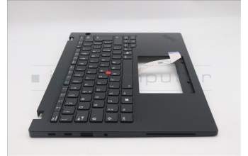 Lenovo 5M11S33715 C-Abdeckung mit Tastatur, Italienisch, schwarz, Hintergrundbeleuchtung, Wärmekontaktnieten