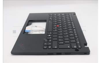 Lenovo 5M11S33715 C-Abdeckung mit Tastatur, Italienisch, schwarz, Hintergrundbeleuchtung, Wärmekontaktnieten