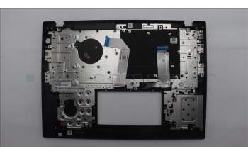Lenovo 5M11S33721 C-Abdeckung mit Tastatur, Norwegisch, schwarz, Hintergrundbeleuchtung, Wärmekontaktnieten