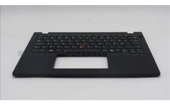 Lenovo 5M11S33721 C-Abdeckung mit Tastatur, Norwegisch, schwarz, Hintergrundbeleuchtung, Wärmekontaktnieten