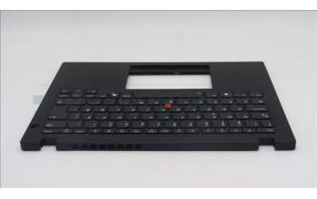 Lenovo 5M11S33721 C-Abdeckung mit Tastatur, Norwegisch, schwarz, Hintergrundbeleuchtung, Wärmekontaktnieten