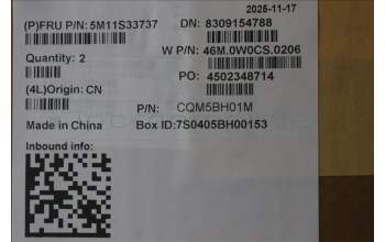 Lenovo 5M11S33737 C-Cover with keyboard, Swedish/Finnish, Black, Backlight, Heat Staking, UK